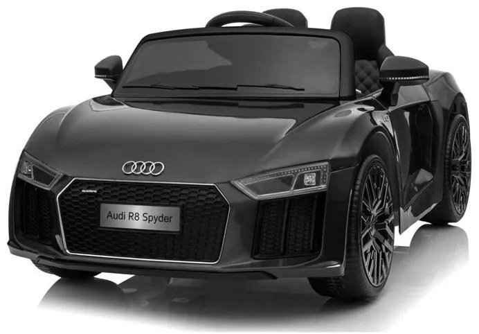 LEAN CARS ELEKTRICKÉ AUTÍČKO AUDI R8 SPYDER - NELAKOVANÉ - ČIERNE - 2x45W - 2x6V4,5Ah - 2021