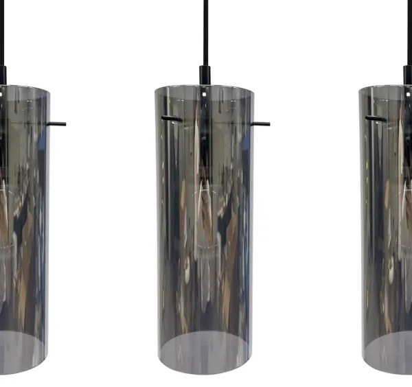 Luster na lanku PADOVA 3xE27/15W/230V čierna