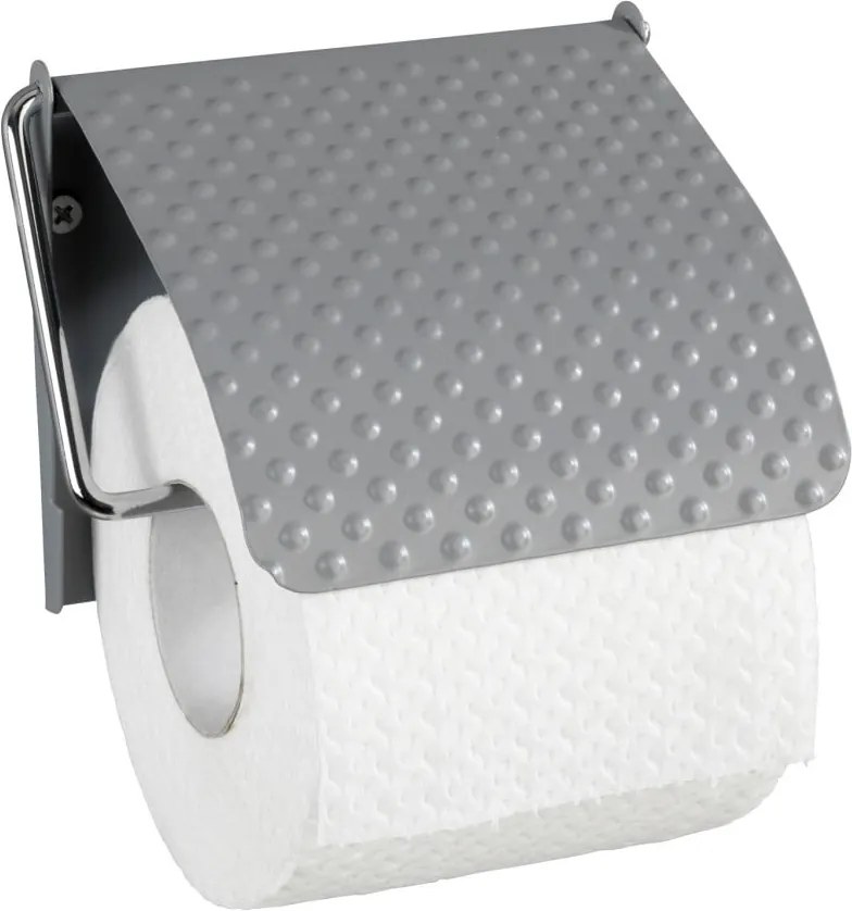 Sivý držiak na toaletný papier z antikoro ocele Wenko Punto