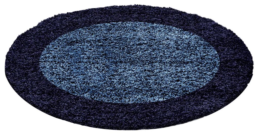 Ayyildiz koberce Kusový koberec Life Shaggy 1503 navy kruh - 160x160 (priemer) kruh cm