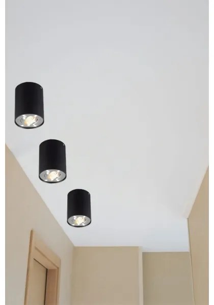 Bodové svietidlo TUBA 1xGU10/50W/230V čierna