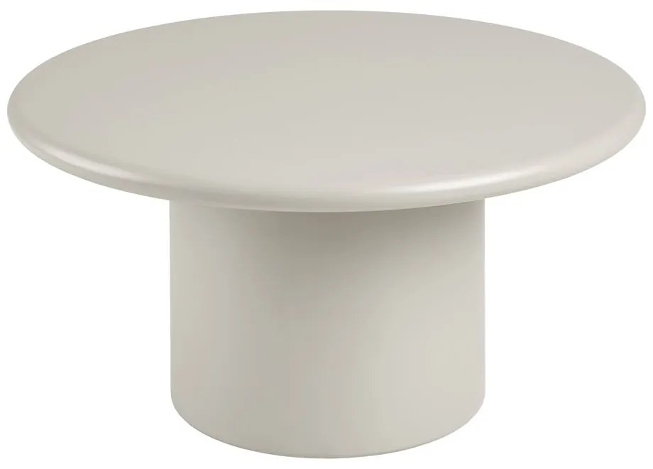 Krémový okrúhly konferenčný stolík ø 80 cm Nagano – House Nordic