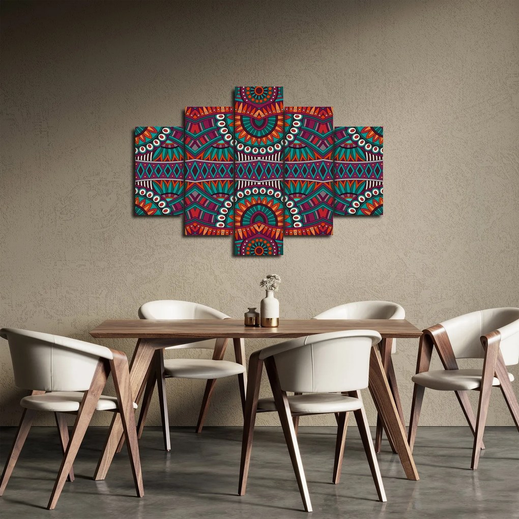 Obraz ornamentálne abstrakcie (150x105 cm)