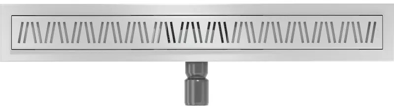 Mexen Flat nerezový sprchový žľab 50 cm vzor M22, 1029050-15