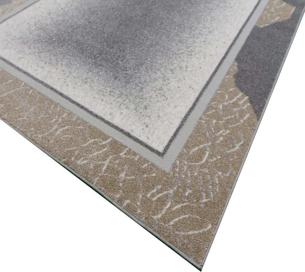BE Koberec Siesta 1151 BEIGE GREY – sivý obdĺžnikový Rozmer: 160x220 cm
