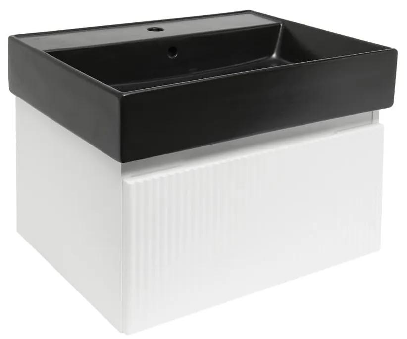 Kúpeľňová skrinka s umývadlom SAT Evolution 58x30x44,8 cm biela matná SATEVO60WMU2B