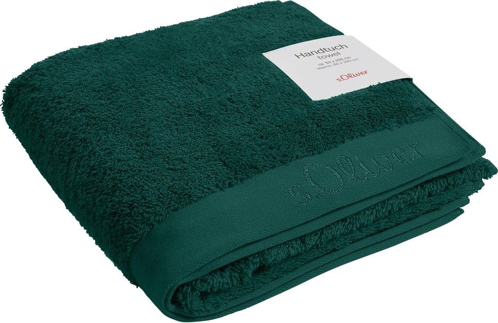 XXXLutz UTERÁK NA RUKY, 50/100 cm, tmavozelená S. Oliver - Kúpeľňový textil - 003252017014