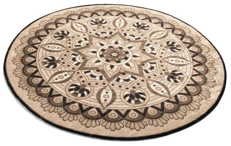 Kúpeľňový koberec Damal 100 cm béžový