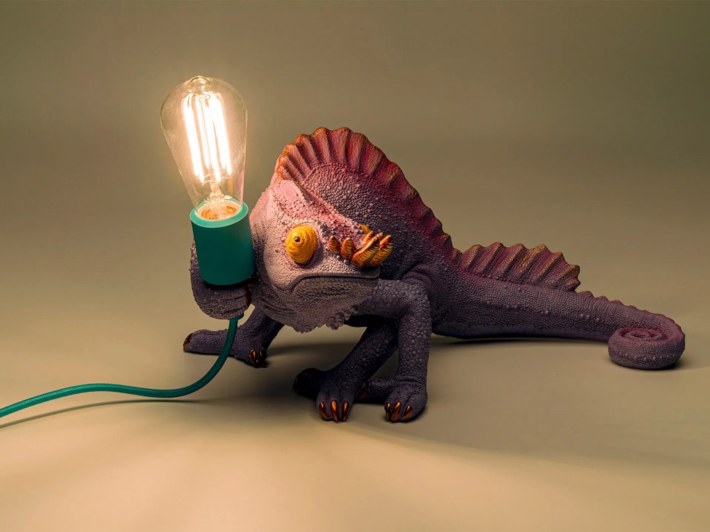 Chameleon stolová lampa fialová
