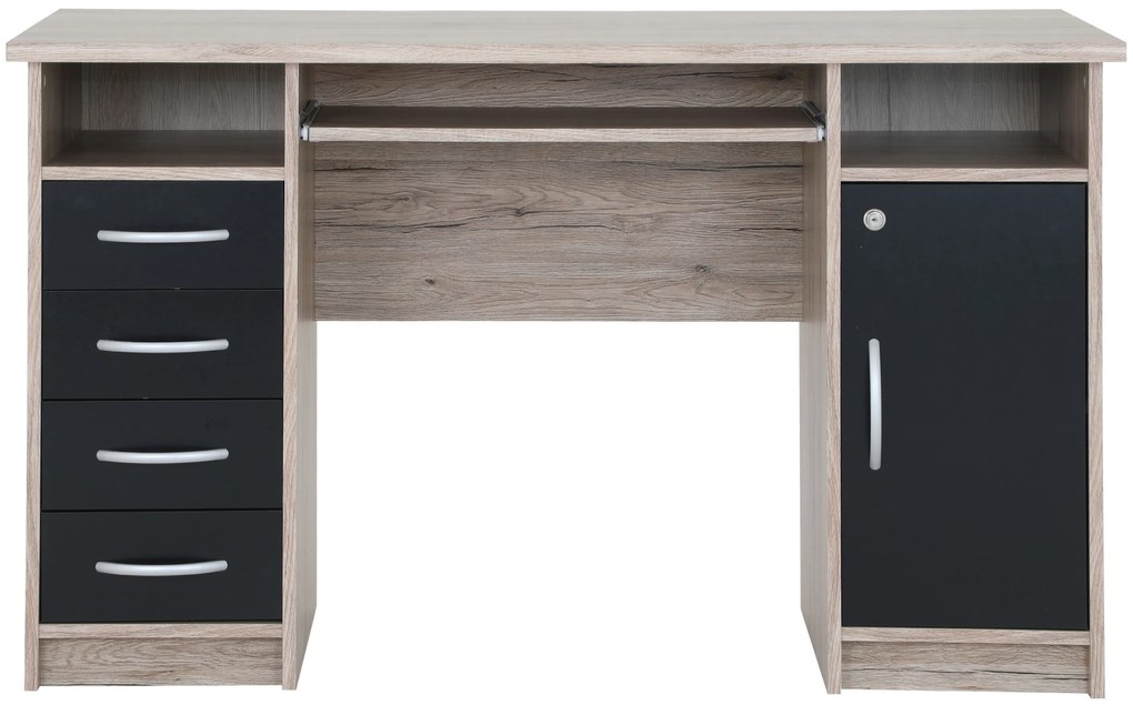 PC stolík Waldo (dub sanremo + čierna). Akcia -20%. Vlastná spoľahlivá doprava až k Vám domov. 1101304