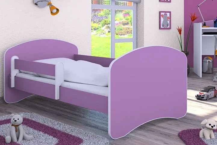 MAXMAX Detská posteľ 180x90 cm - FIALOVÁ