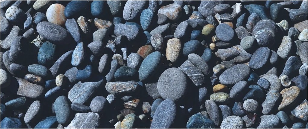 Obraz plážových kamienkov (120x50 cm)