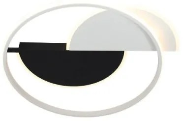 LED Stmievateľné svietidlo LED/70W/230V 3000-6500K biela/čierna + diaľkové ovládanie