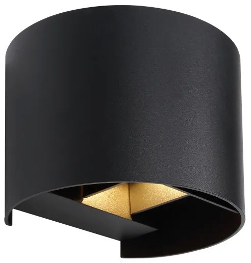 Globo 34168RB - LED Vonkajšie nástenné svietidlo VERONIKA 2xLED/3W/230V IP44 čierna