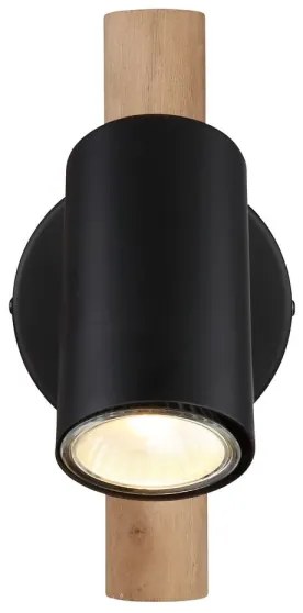 Globo 57913-1 - Nástenné bodové svietidlo HERTI 1xGU10/5W/230V drevo/kov