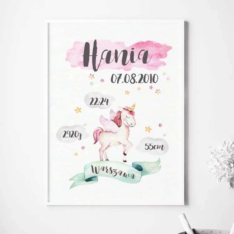lovel.sk Plagát Unicorn s menom