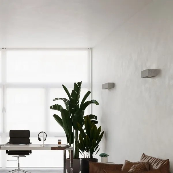 Sollux SL.0992 - Nástenné svietidlo VEGA 1xE27/60W/230V 30 cm betón