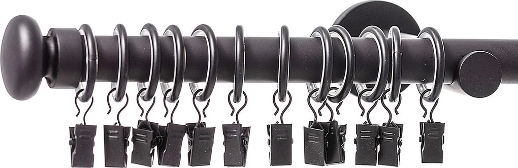 Jednoduchá garniža Modern black matt 240 cm