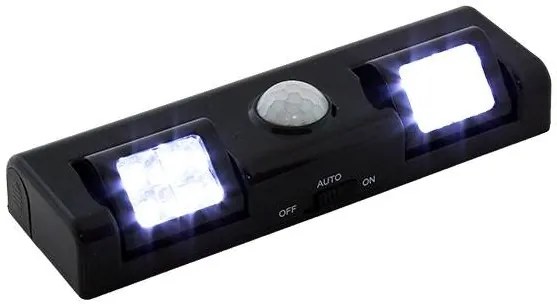 APT ZD26B Osvetlenie s pohybovým senzorom 8 LED, 3x AA - čierne