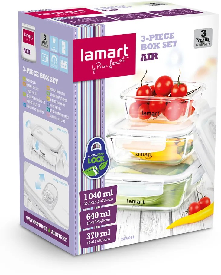 Lamart LT6011 set 3 dóz obdélníkových Air