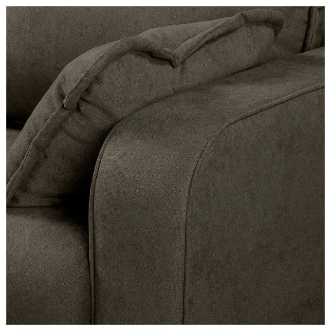 Hnedá rohová pohovka (ľavý roh) Beata - Ropez