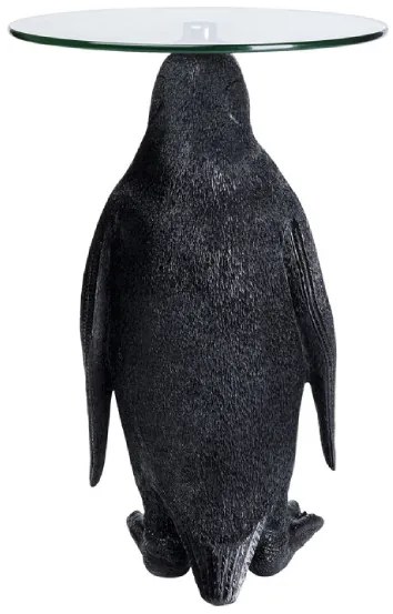 Animal Ms Penguin príručný stolík čierny Ø32 cm