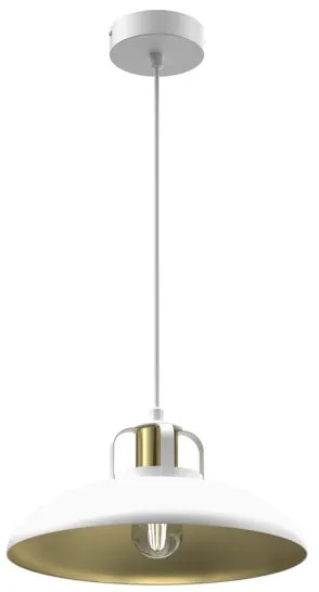 Luster na lanku FELIX 1xE27/60W/230V biela