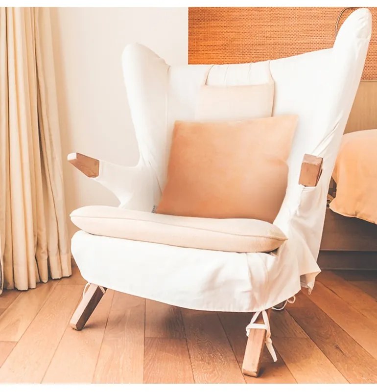 Vankúš svetlooranžový semiš EMI, Vankúš 50x50 cm