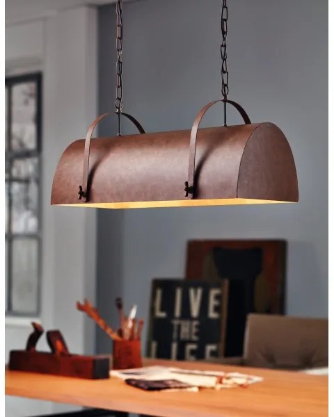 Eglo 49687 - Luster na reťazi DEERHURST 2xE27/60W/230V