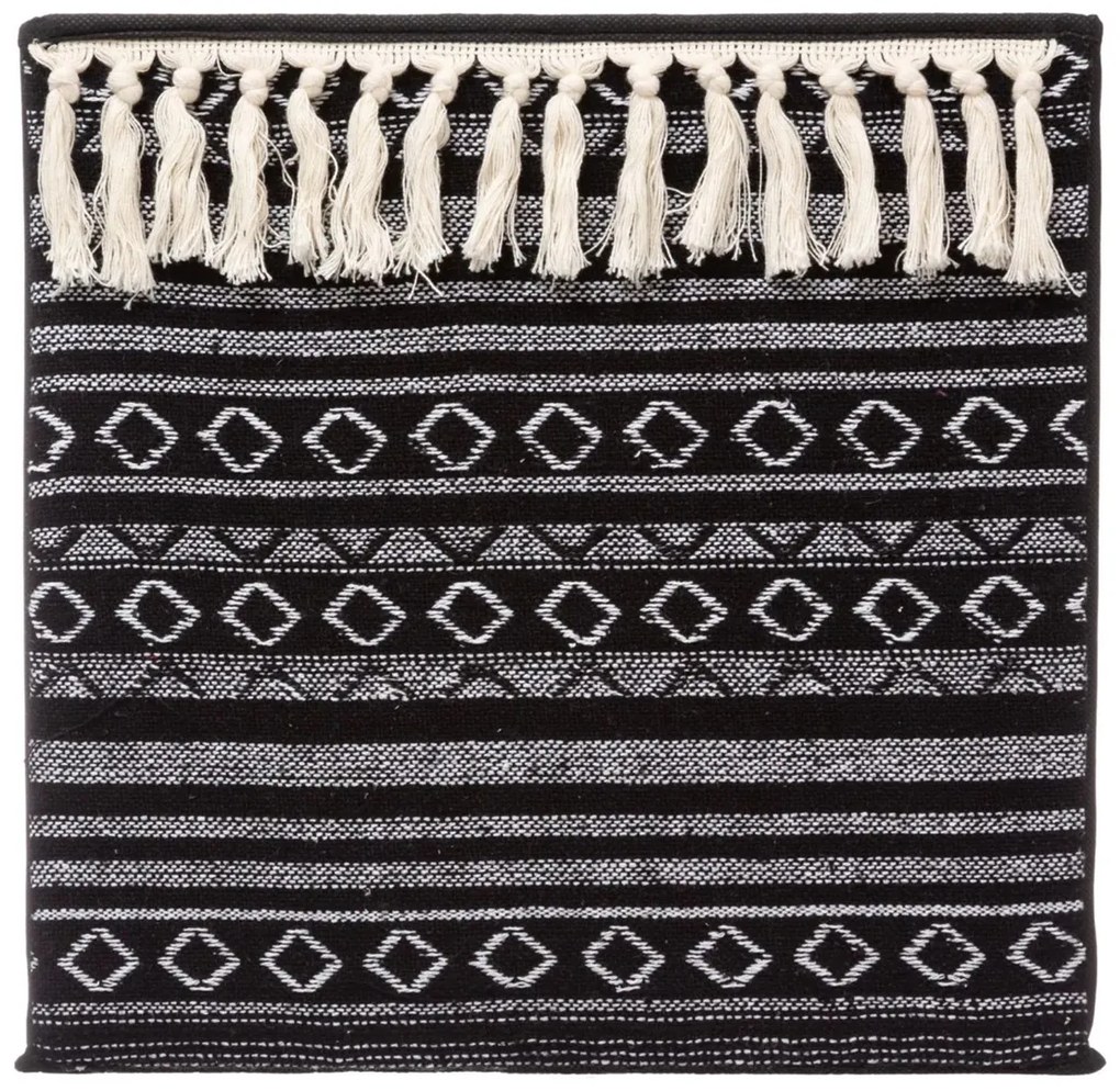 Úložný box Tassel, 31x31x31 cm, čierna