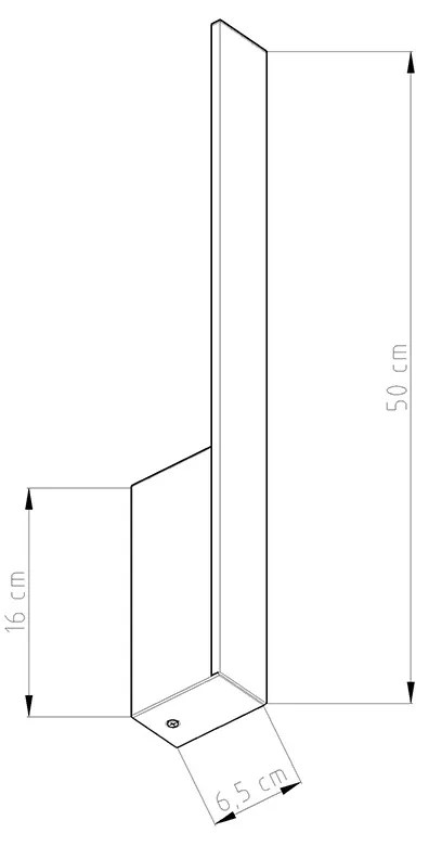Nástenné LED svietidlo Lahti s, 1x LED 8-10w, 4000k, w