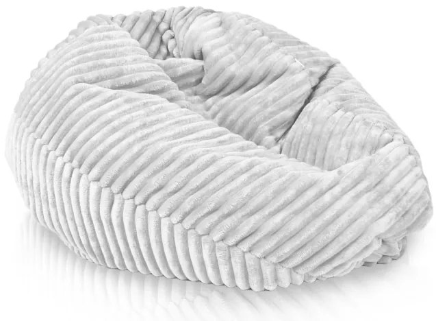 Sedací vak SAKO biely stripe