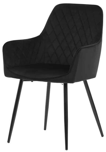 Autronic BONTEC Jedálenská stolička, čierna, zamatová látka, DCH-215 BK4 Farba: Žltá