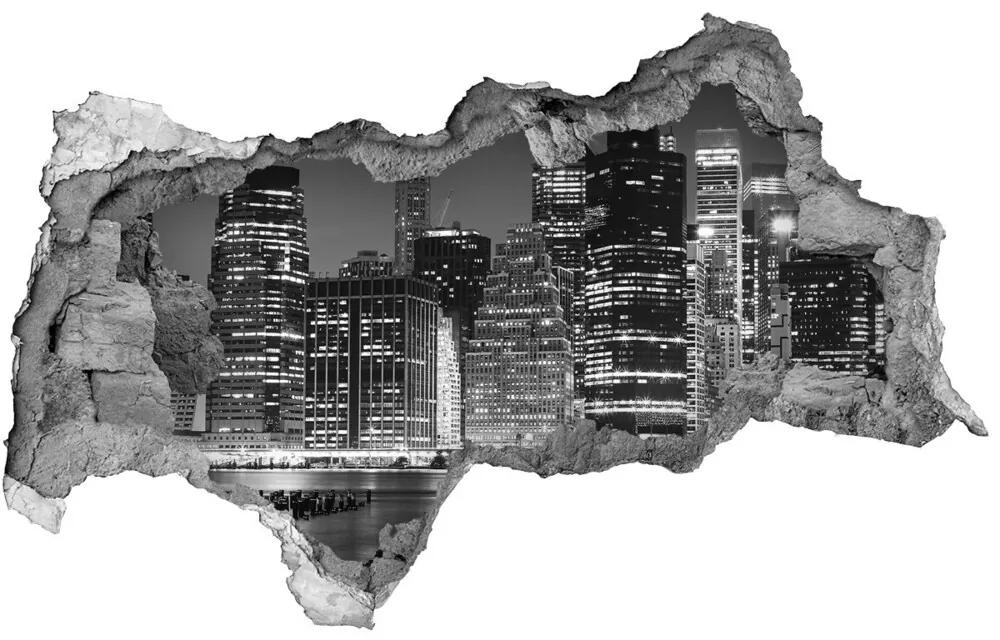 Diera 3D foto tapeta nálepka Manhattan v noci nd-b-94703555