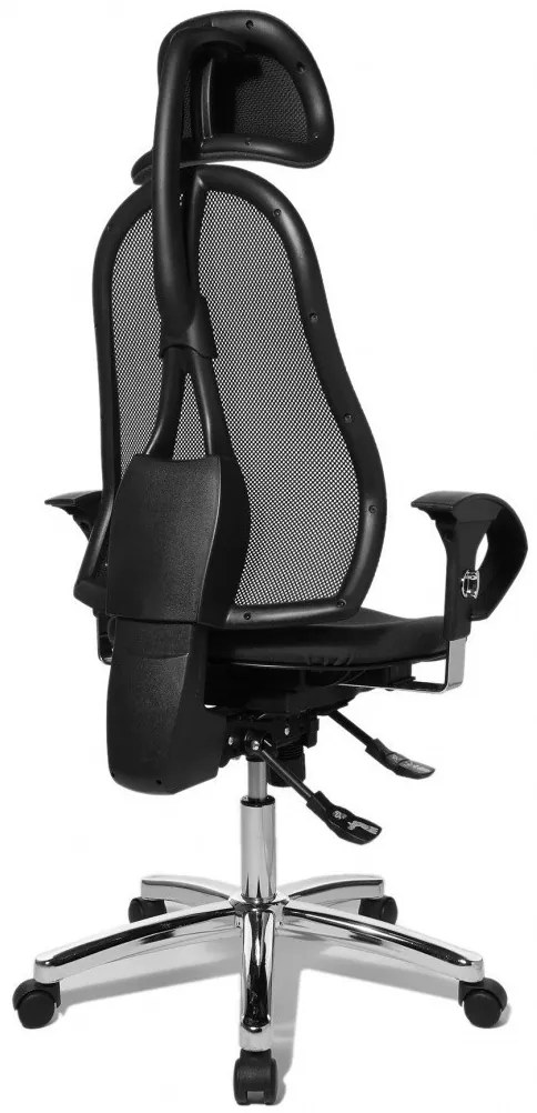 Topstar Topstar - obľúbená kancelárska stolička Sitness 45 - čierna, plast + textil + kov