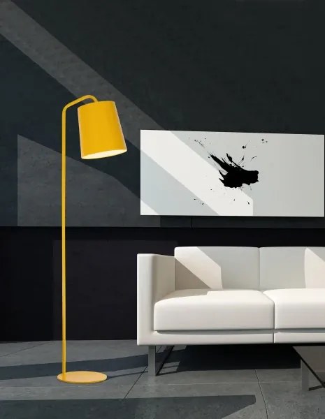 Dizajnová stojaca lampa Stabile Žltá