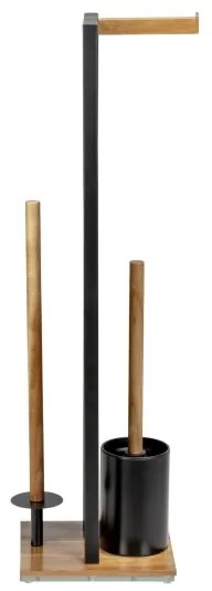 WENKO 25784100 - WC súprava RIVALTA 18x70 cm hnedá/čierna