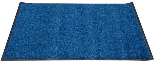 Vonkajšia čistiaca rohož s nábehovou hranou, 120 x 85 cm, modrá