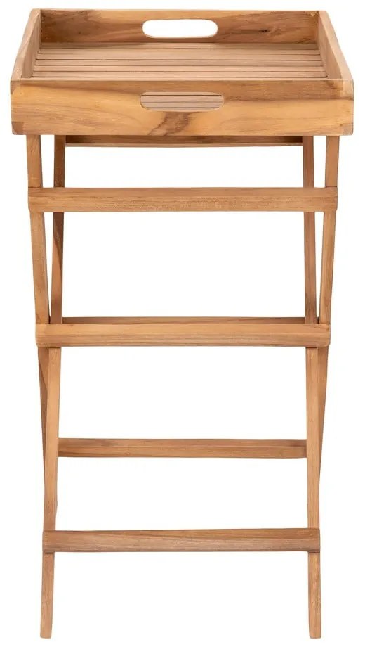 Záhradný servírovací stolík z teakového dreva 29x39 cm Ronda – House Nordic