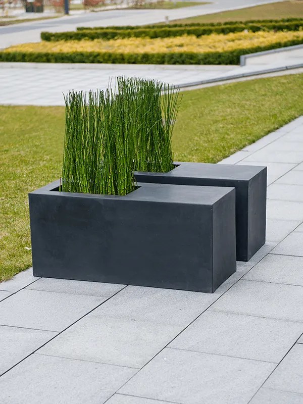 Fiberstone Jort seating grey S 100x40x45 cm