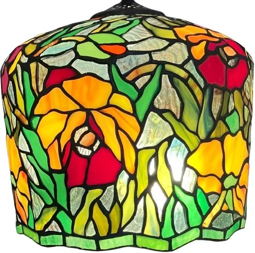 Tiffany lampa do obývačky BELLATRIX 62*Ø25