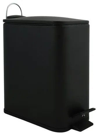 Spirella pedálový odpadkový kôš ERIK matná čierna oceľ 5 L 10.20497