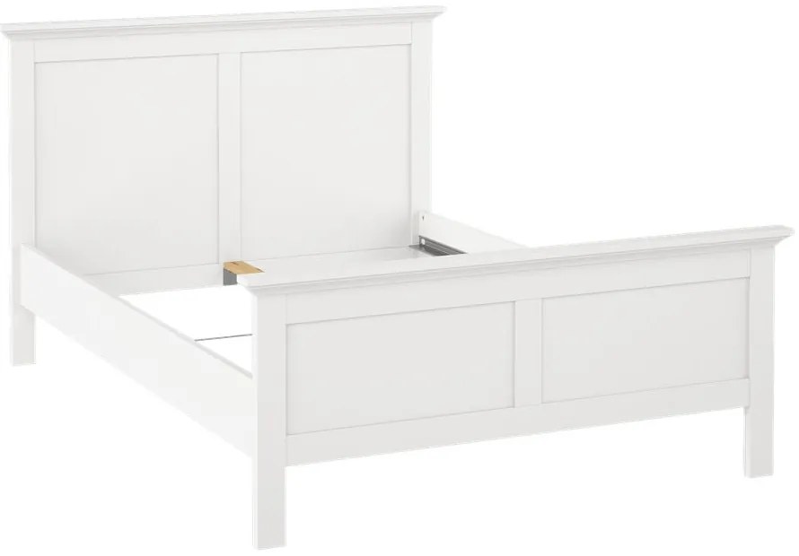 Biela dvojlôžková posteľ 140x200 cm Paris – Tvilum