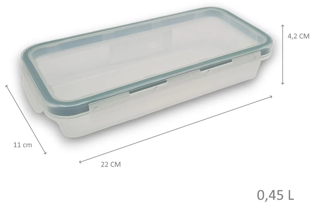 Plastová dóza na potraviny Lock & Lock UROVNEJTO - 0,45 l