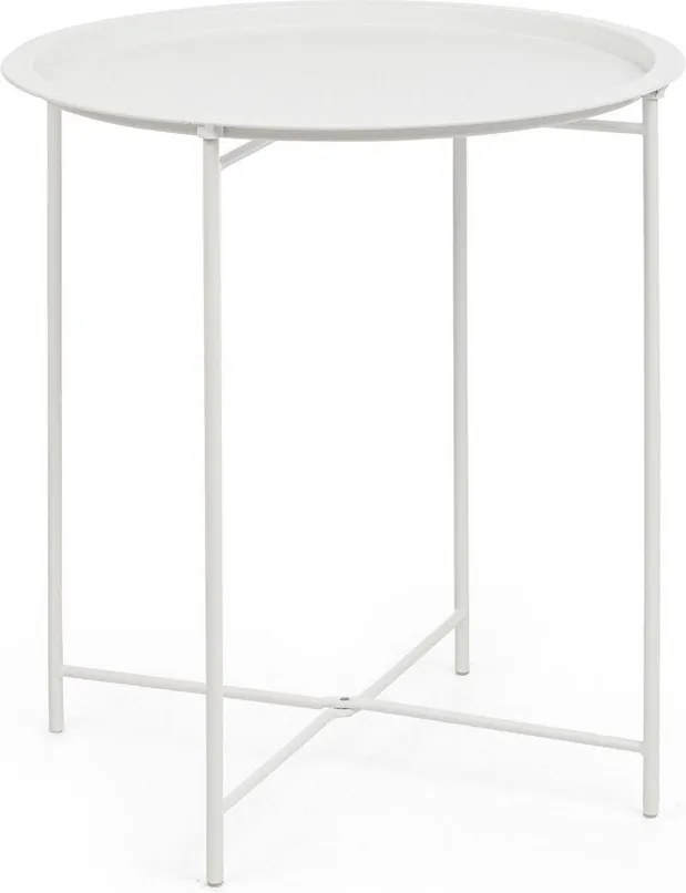 Oceľový okrúhly záhradný stolík ø 46 cm Austin – Bizzotto