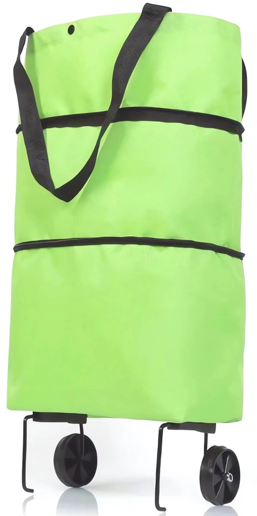 APT AG392 Nákupná taška na kolieskach 48x27cm zelená
