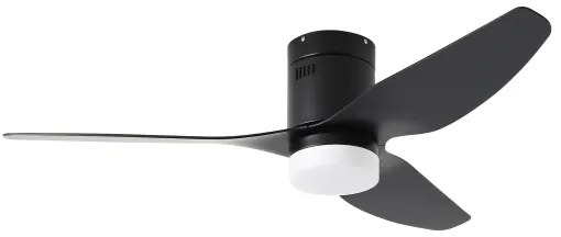 ZEVENTI - LED stropný ventilátor PADUA LED/18W/230V Wi-Fi Tuya čierny + diaľkový ovládač