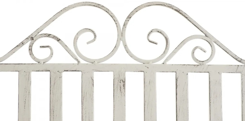 Kovové hojdacie kreslo Smile - Biela antik