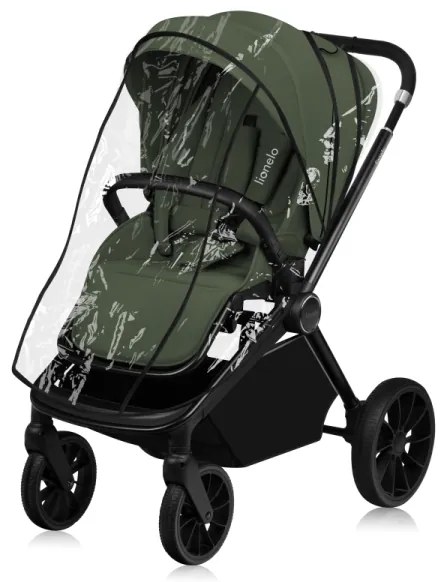 Lionelo - Kombinovaný kočík 3 v 1 MIKA PLUS Zelená oliva