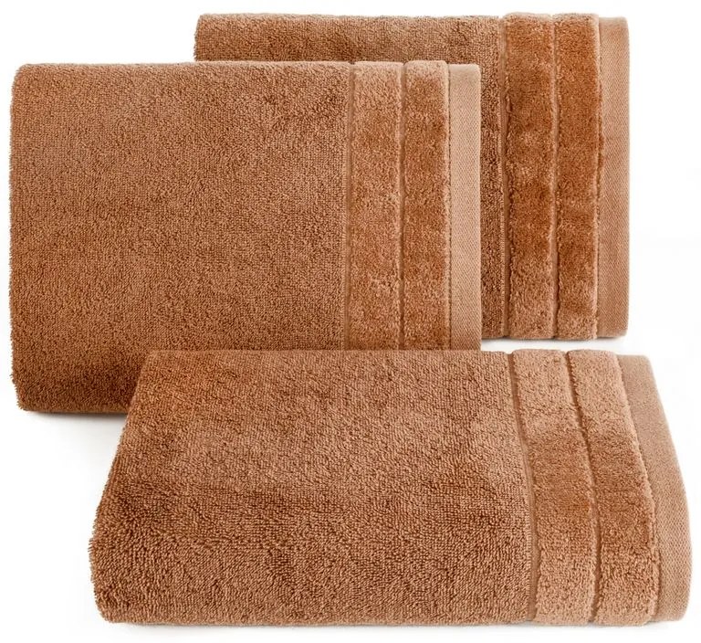 EUROFIRANY Elegantný uterák z jemného a vysoko savého froté, jednofarebný 30 cm x 50 cm oranžová 100 % bavlna Varianta: 387189